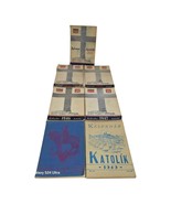 vintage Catholic Religious Almanac Lot 1943-1949 Kalendar Katolik Bohemi... - $41.80