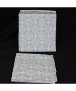 Mainstays Gray White Medallion Flat Sheet Twin/Twin XL with Pillow Case ... - $16.65