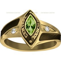Women&#39;s Grace Essence Marquise College Class Ring Premium Yellow Gold Alloy - $121.54