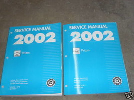 2002 Chevrolet Chevy Geo Prizm Service Atelier Réparation Manuel Set W Unité Bks - £285.46 GBP