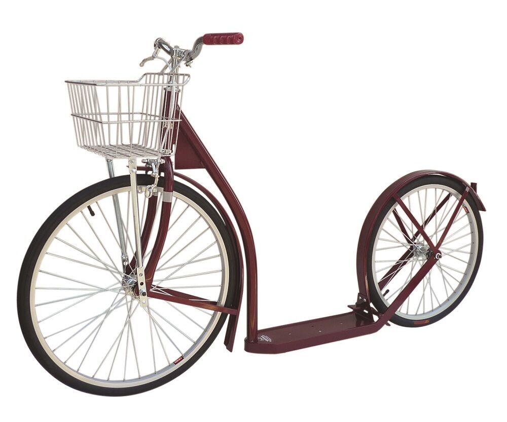 24/20&quot; ADULT SCOOTER - MAROON Genuine Amish Red Kick Bike USA MADE - $459.97
