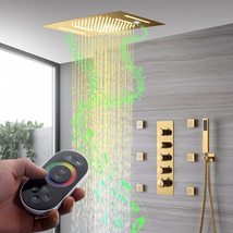 Cascada Luxury 15 x 23 LED Music shower system with built-in Bluetooth... - $2,078.95+