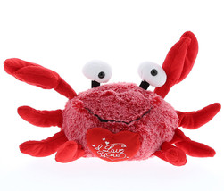 I Love You Red Crab Plush - Cute Stuffed Animal With Heart - 13 Inches - £29.87 GBP