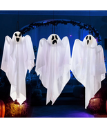3 Pack Halloween Hanging Ghosts Decorations,27.5&quot; Cute Scary Flying Ghos... - $586.83 MXN