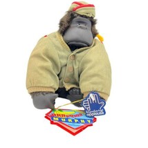 Magical Murphy Plush Opens Mouth Gorilla Ape Army Pilot Doll Applause 1987 Vntge - £55.47 GBP