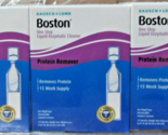NEW 3 Pc Bosch + Lomb Boston One Step Liquid Enzymatic Cleaner Protein R... - $29.69