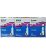 NEW 3 Pc Bosch + Lomb Boston One Step Liquid Enzymatic Cleaner Protein R... - $29.69