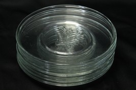 Glass Christmas Tree Salad Dessert Plates Clear 8&quot;  Lot of 8  Xmas - $547.82 MXN