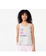 Joyspun Womens Print Tank Top Gray &quot;Kindness matter&quot; sleepwear size XL t... - $12.41 CAD