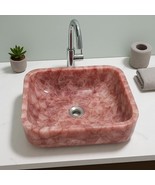 Rose Quartz Vanity Sink Wash Basin Handmade Healing Crystal Kitchen Vess... - $825.27 CAD+