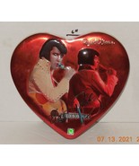 Russell Stover ELVIS PRESLEY Red Collectible Heart Tin - $35.30 CAD