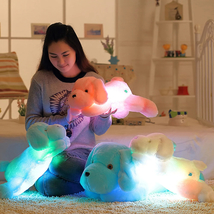 Soft Toy Puppies Bright Creative Night Light Puppy Soft Toy Cute Puppy 30CM   - $25.25