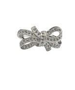 Cubic zirconia Unisex Cluster ring .925 Silver 465927 - $39.00
