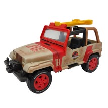Jurassic Park Jeep Wrangler JP18 Truck Winch Legacy Catapult 2018 Mattel 5&quot;x8&quot; - £15.81 GBP