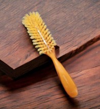 Vintage AVON Natural Bristle Hair Brush 8&quot; Carmel Butterscotch Natural B... - $113.07