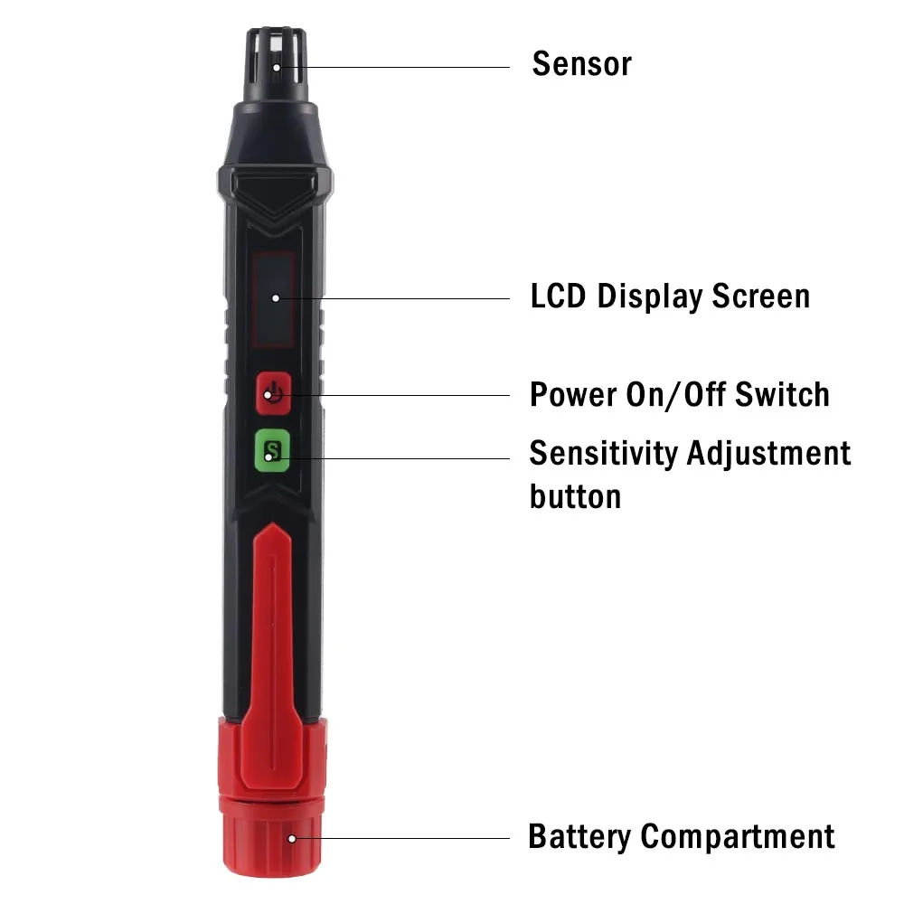 1pc HABOTEST HT60 Gas Leak Pen Type Combustible Gas PPM yzer Meter Portable Visi - £86.72 GBP