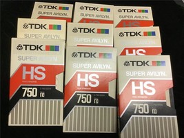Betamax USED TDK Super Avilyn L-750 Tapes Sold As Blanks 9ct YOU PICK - £17.62 GBP