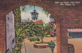 Patio Royal Garden New Orleans Louisiana LA Postcard C37 - £2.38 GBP