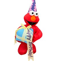 Sesame Street Elmo Airblown Inflatable Happy Birthday Present 4 Feet Tall - $62.40