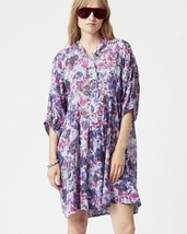 Isabel Marant Etoile Womens $429 Mazea Floral Printed Blue Short Dress XL 42 - £106.20 GBP