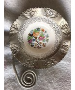 Beautiful Porcelain &amp; Aluminum Candy Dish Made By Farber &amp; Shlevin Inc. - $543.24 MXN