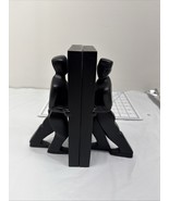 Modernist Pushing Man Black Bookends Chris Collicott Kikkerland - $48.66 CAD