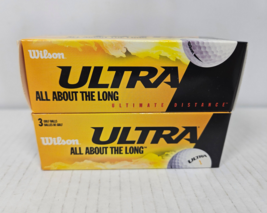 Wilson Ultra Golf Balls 3 Ball Pack 6 Total All About The Long Ultimate Distance - £7.95 GBP