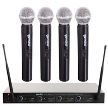 Gemini Sound UHF-04M Wireless Cordless Professional Set of 4 Handheld Microphone - $193.56