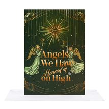 CareGifts 1-PCS Religious Christmas Cards, Classic Gold Foil Designs wit... - $8.90
