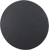 Round Slate Cheese Board Black Platter Tray Cutting Board 12*12IN - £15.59 GBP