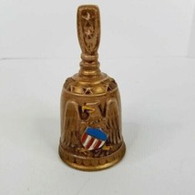 Vintage Norleans 5.5&quot; Ceramic Bell Eagle USA Patriotic Americana Made in Japan - £15.56 GBP