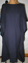 New Womens NWT 40 Italy Vionnet Paris Dress Gown 4 Designer Navy Blue Cupro Silk - $2,648.25