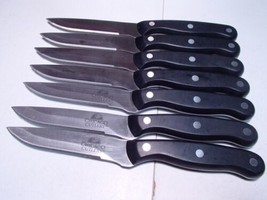 7 Chicago Cutlery Steak Knives ~~ serrated ~~ Nice Set - £15.79 GBP