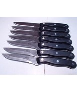 7 Chicago Cutlery Steak Knives ~~ serrated ~~ Nice Set - £15.71 GBP