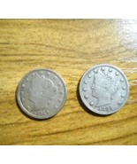 1883 V  5 Cent Liberty &amp;   1910 Liberty V Nickel  (Cent) - $46.50