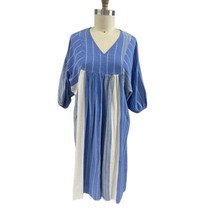 NWT Laura Gotti Made in Italy Striped Midi Dress M Coastal Boho Artisan ... - $88.11