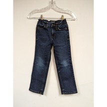 Boys Cat &amp; Jack Straight Adjustable Waist Blue Jeans size 5 - £7.82 GBP