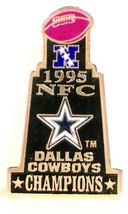 1995 - N.F.C. Champions &quot;Dallas Cowboys&quot; Lapel Pin in MINT Condition - £10.28 GBP