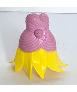 2011 Disney Fairies Tinkerbell Yellow Pink Plastic Dress Tink Pixie Hollow - £7.05 GBP