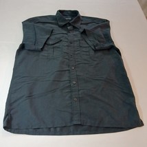 Kenneth Cole New York RN#58667 Men's Green Button Up Shirt Short Sleeve Size M image 8