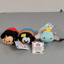 Classic Disney Tsum TSUM- Mickey, Goofy, Dumbo- 3&quot; Mini Plush Lot Nwts - £7.48 GBP