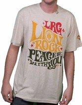 LRG L-R-G Natural Heather Reggae Muffin Lion Rock Peace T-Shirt Medium NWT - £11.94 GBP