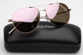 New Calvin Klein CK2155S 717 Rose Gold SUNGLASSES 57-14-140mm - £38.25 GBP