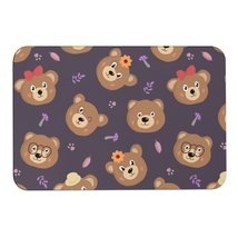 Mondxflaur Cute Bear Non Slip Bathroom Mat for Shower Quick Dry Diatom M... - $18.99