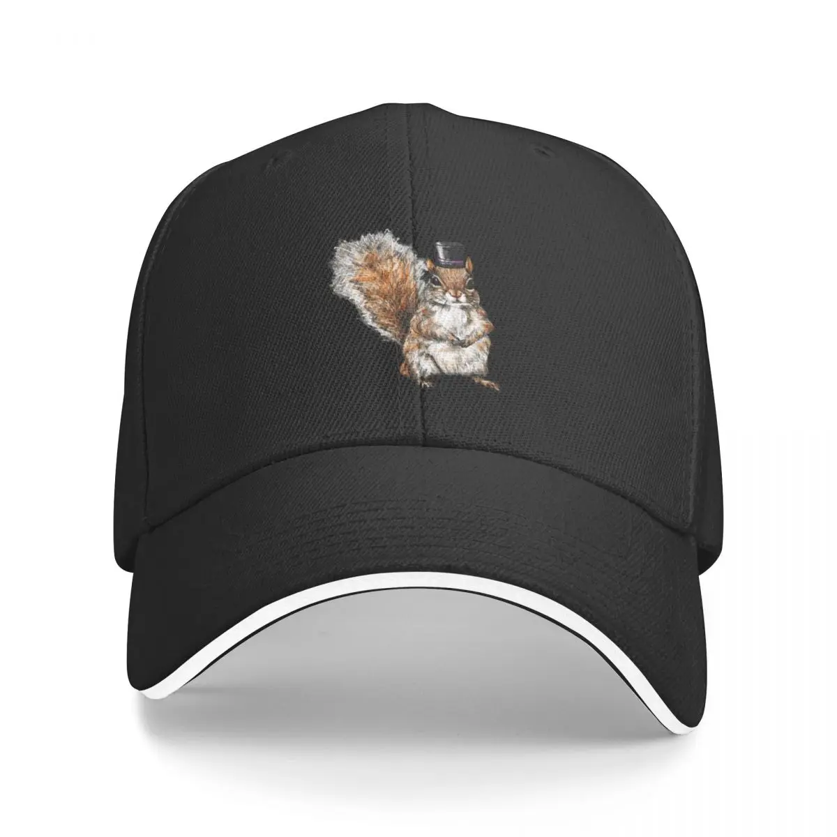 Squirrel In a Top Hat - Cute Furry Animals Baseball Cap Unisex Hat Casquette Sna - £12.89 GBP