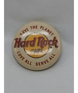 Hard Rock Cafe Save The Planet Love All Serve All Pinback 1.5&quot; - €9,20 EUR