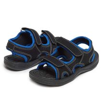 Skysole Boys Double Adjustable Strap Lightweight Slippers Royal Size 7-8... - €4,71 EUR