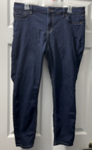 d. jeans Dark Blue Women&#39;s Size 12 w 2 Back pockets w flaps &amp; buttons - £13.18 GBP