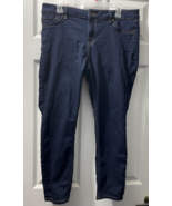 d. jeans Dark Blue Women&#39;s Size 12 w 2 Back pockets w flaps &amp; buttons - £13.12 GBP