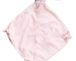 Angel Dear plush pink bunny rabbit baby Security Blanket Lovey knots whi... - £7.90 GBP